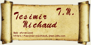Tešimir Michaud vizit kartica